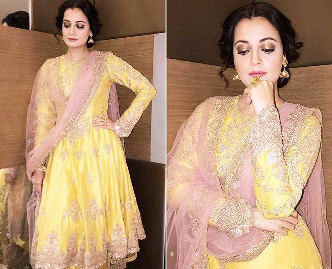 अनारकली में दिया मिर्ज़ा Diwali dresses for